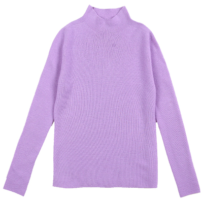 秋冬款女童美利奴羊毛无缝毛衣