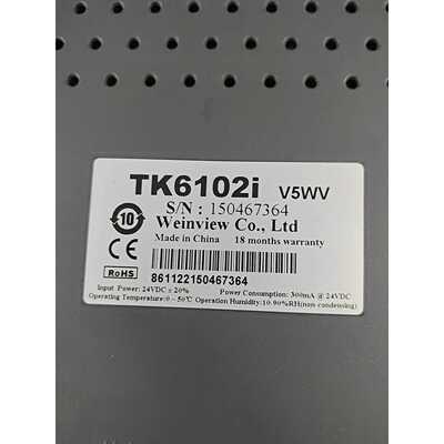 威纶触摸屏TK6102i V5WV，50台，，成询价