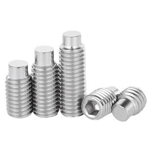 304不锈钢凸端紧定螺丝内六角圆柱端螺钉无头顶丝机米M3M4M5M6M8