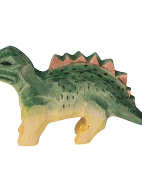 椴木恐龙手工木雕创意装饰摆件