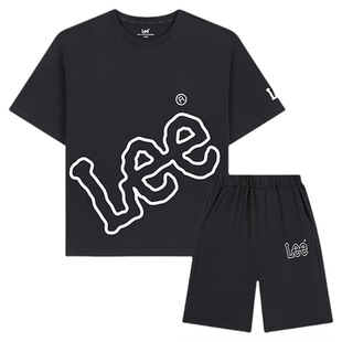 Lee kids夏季冰丝凉感男女童中大童儿童速干运动服短袖上衣套装
