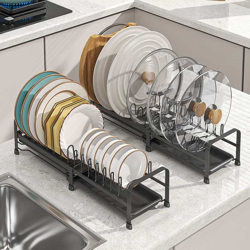 厨房水槽置物架台面碗盘收纳水池伸缩可沥水架架放架上碗碟架洗碗