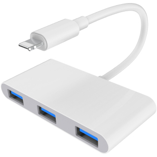 科乐多lighting扩展坞适用苹果ipad9转换器air3mini5pro手机接口usb转接头移动硬盘固态鼠标键盘读卡器扫描枪