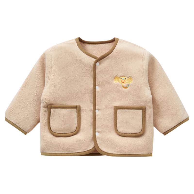 婴儿外套春秋冬儿童单件保暖加绒幼儿衣服一岁男女童上衣宝宝秋装