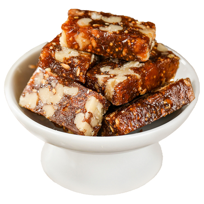 黄金亚麻籽无花果核桃糕黑枸杞