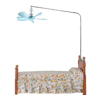 丝雨升级全不锈钢床头调速微风小吊扇支架伸缩折叠加长粗横杆2025