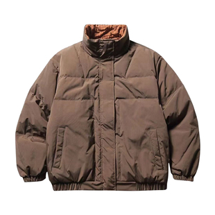 水曜日定休双面穿90白鸭绒复古羽绒服男冬季保暖男士冬装外套宽松
