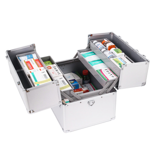 医药箱家用铝合金医用应急特大号家庭急救医疗箱收纳药盒出诊药箱