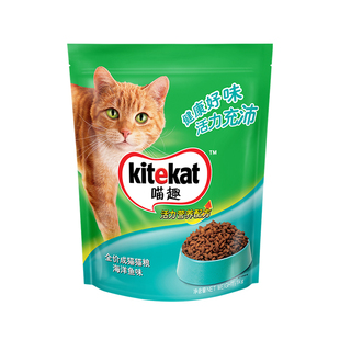 喵趣(Kitekat)猫干粮1kg*2袋 全价成猫活力海鲜味