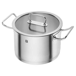 德国进口双立人Pro系列汤锅不锈钢炖锅加深烧锅玻璃锅盖双耳锅