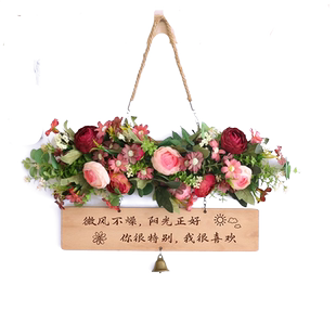 门牌创意轻奢别墅花园入户挂牌背景墙遮丑家居店铺小院挂件可定制