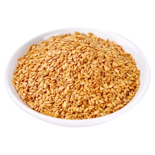 亚麻籽熟内蒙古纯天然炒熟的黄金膳食餐官方旗舰店250g瓶装即食的