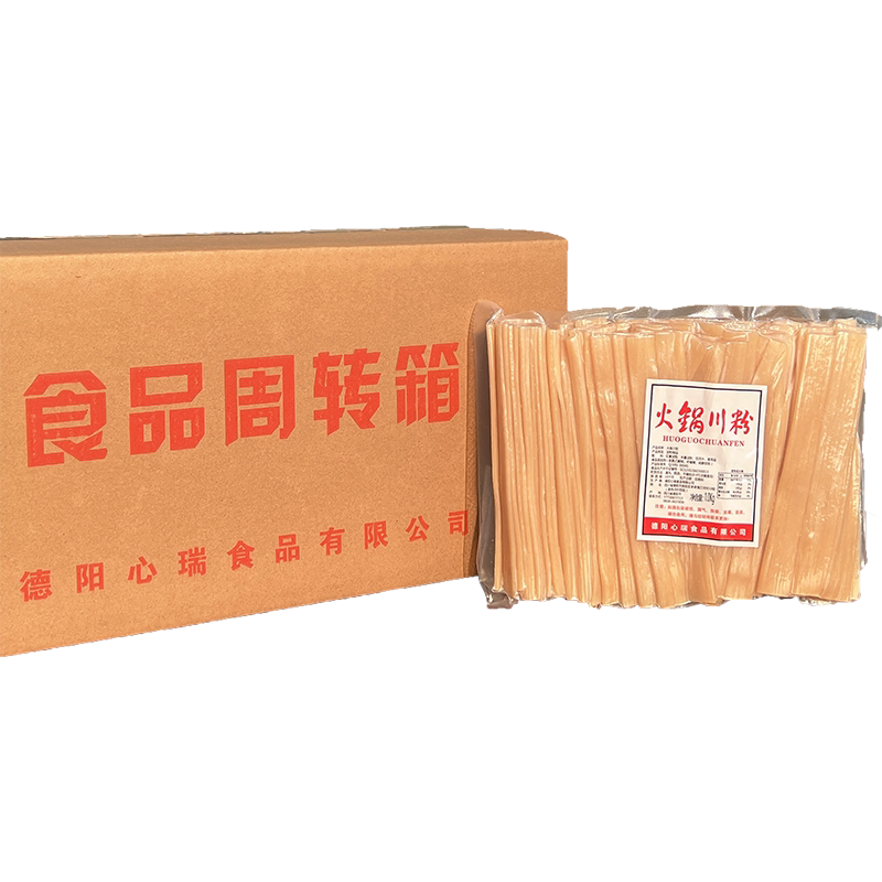 手工保鲜宽粉火锅川粉一箱工厂店
