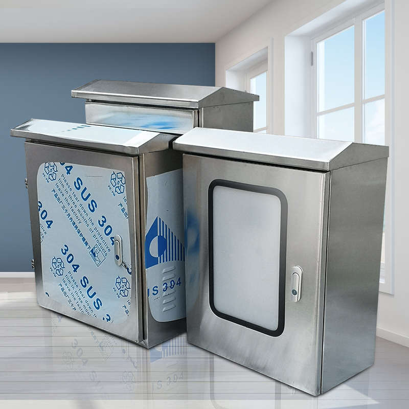 户外电气室外防水监控照明电控配电箱不锈钢天网电箱现货新品加厚