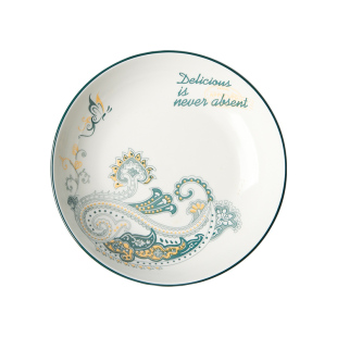 舍里异域风情陶瓷碗盘家用碗碟套装米饭碗汤碗高级感餐盘网红餐具