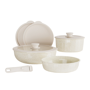 OzawaBear/小泽熊景德镇陶瓷不粘锅具套装全套家用厨房可拆卸手柄