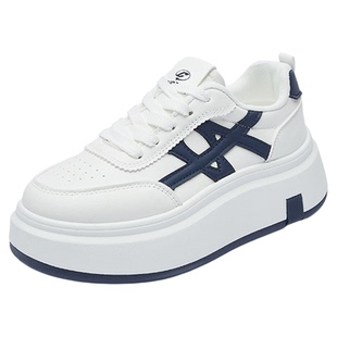 北极海鹦小白鞋女2025秋季新款厚底增高软底不累脚百搭休闲运动鞋