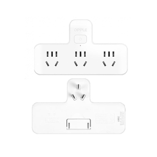 欧普插座插头品字转换器多孔电源转换插多功能插线板面板无线插排