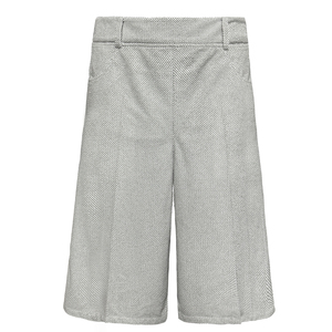 JCAESAR CAPRI PANTS编织毛巾七分裤 灰白菠萝格 肌理质感 A字版
