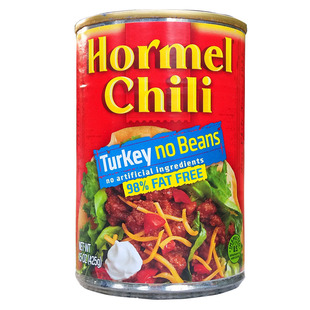 美国荷美尔辣豆鸡肉熟豆即食罐头脆玉米饼馅料HORMEL CHILI BEANS
