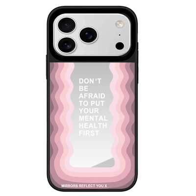 明星同款励志波浪镜面磁吸手机壳