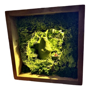 纯手工二创 微缩摆件桌面实木礼物 海利亚女神礼品装饰小夜灯特惠