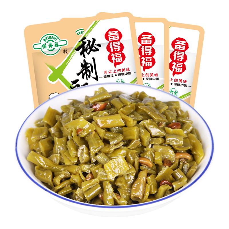 备得福秘制豇豆酸豆角鲜香下饭菜开味菜咸菜配粥佐餐60克*10包