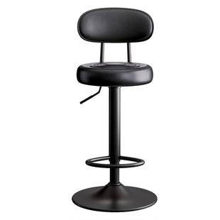 吧台椅高脚凳子前台接待台椅子收银员靠背凳子家用简约升降吧转椅
