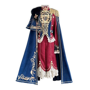 温柔限定原创正品帝王冠冕Lolita王子系皇家宫廷中世纪风格套装