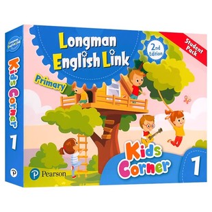 新版第二版kids corner1 2 3 4 5 6级别学生套装朗文培生少儿英语kidscorner书+练习册+故事书 7-10岁小学英语培训教材