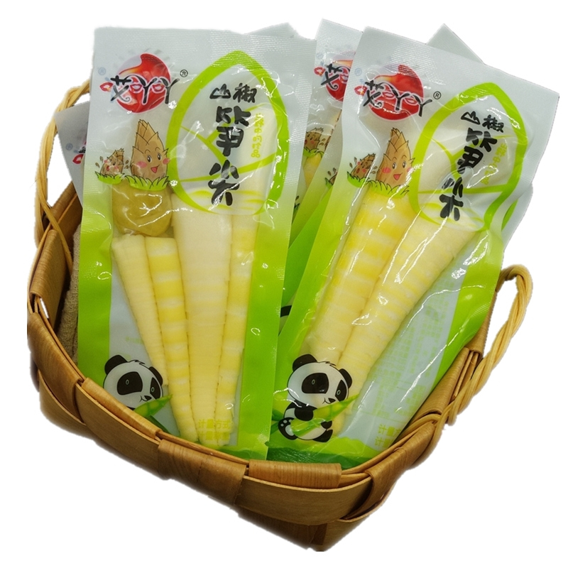 臨期特價哎吖吖山椒筍尖小包袋裝嫩脆零食竹筍即食下酒菜泡筍子片