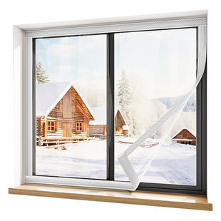 日本 TPU窗户挡风神器冬季窗帘保暖膜防风贴封窗防寒漏风保温塑料