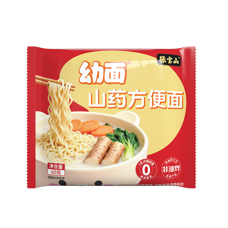 张宝山儿童方便面铁棍山药面饼宝面条/挂面（无料包）