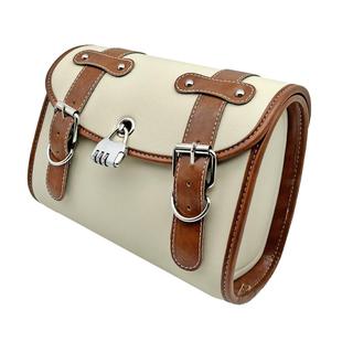 电动车复古挂包雅迪爱玛台铃绿源小刀通用皮革防水置物包车头包包