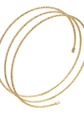 s925纯银弹力三圈手环