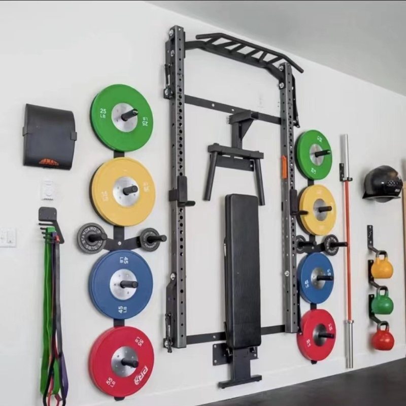 墙挂引体向上架深蹲架龙门架CF架多种组合配件自由搭配组合式