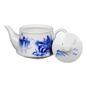 功夫茶具茶壶手绘青花茶壶京德
