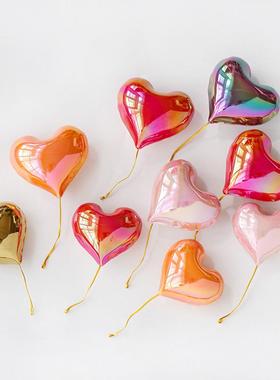 原来是泥been手作陶瓷爱心气球冰箱贴家居装饰磁力贴留言贴