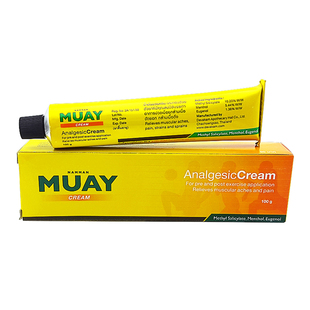 泰国MUAY拳王膏泰拳油武馆拳师肌肉按摩膏关节跌打扭伤酸痛膏100g