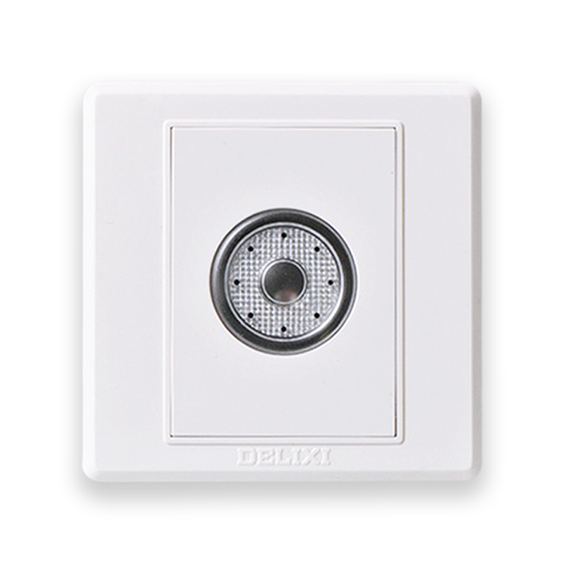 德力西声光控延时开关智能楼道220V家用86型暗装声控面板感应开关