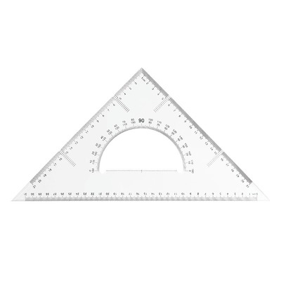 加厚透明三角尺套装机械测量绘图
