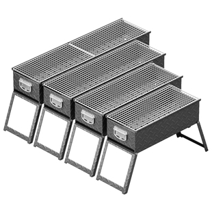 加厚烧烤炉新款户外烧烤架家用便携露营摆摊商用折叠烤肉炉子全套