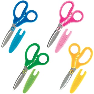 日本普乐士剪刀PLUS儿童安全剪刀剪纸手工便携小号学生幼儿园剪子