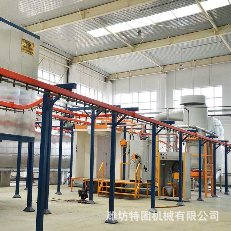 厂家定制全自动五金件喷涂设备静电喷粉设备流水线PP板喷粉房设备,机械设备,涂装设备,淘宝优惠券,粉丝福利购,淘宝优惠卷