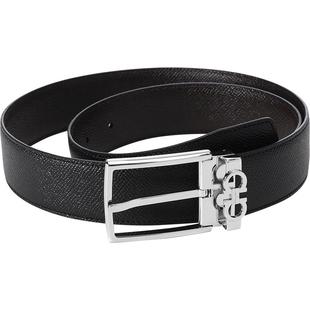 【自营】Ferragamo/菲拉格慕 男士牛皮可裁剪针扣式双面皮带腰带