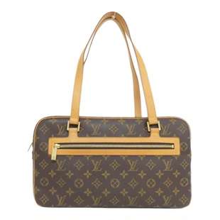 中古LV路易威登女包A级95新Monogram Cité37开口笑老花单肩包