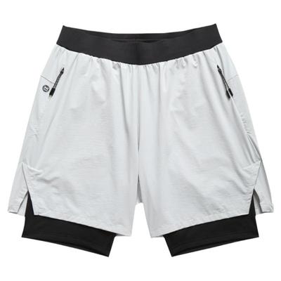 维特客假两件式健身短裤男