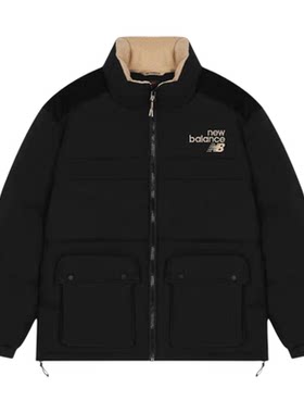 New Balance/NB正品运动男士时尚休闲立领保暖羽绒服AMJ24353-BK