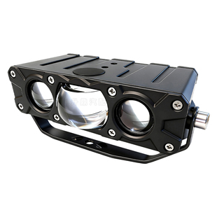 超亮超薄汽车中网隐藏射灯大功率铺路远射切线激光炮雾灯越野外置