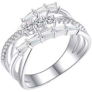 JollyMolly小众设计师925银甜美礼物网红百搭个性精致重工竹林戒